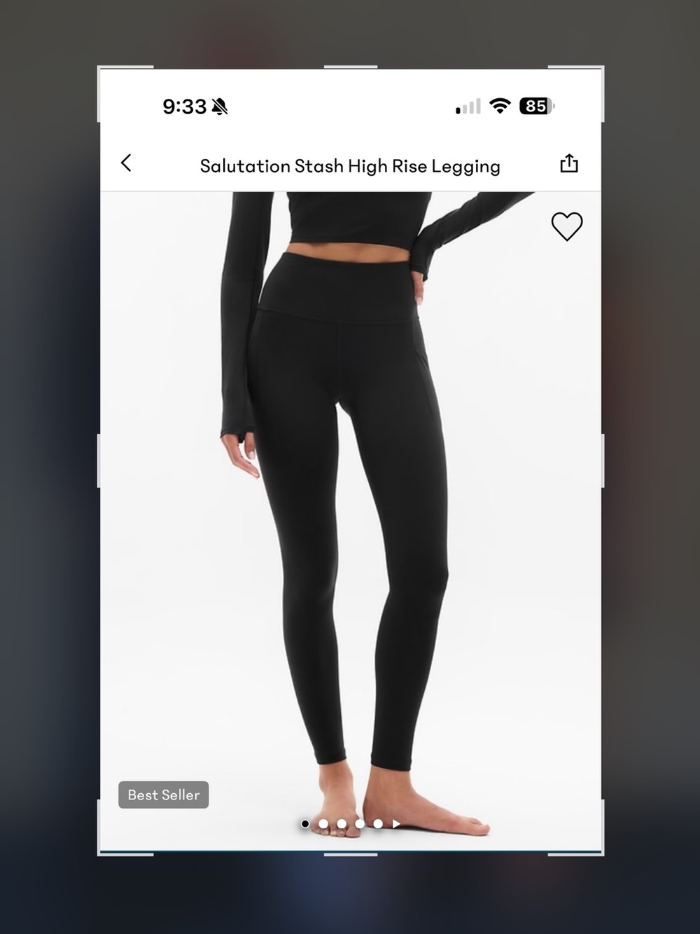Athleta Black High-Rise Leggings